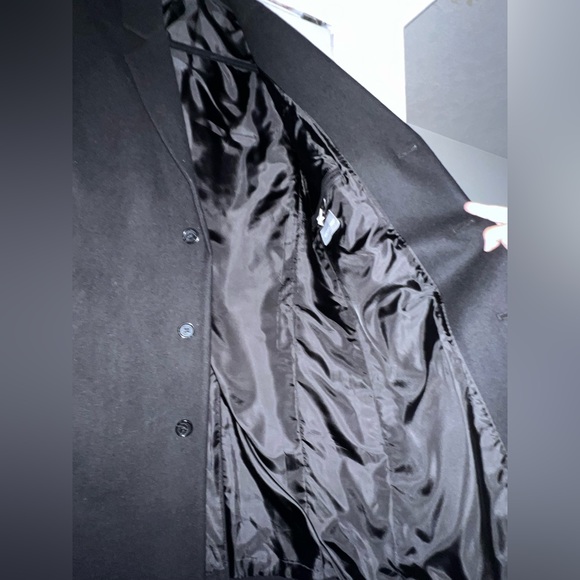 Black Michael Kors wool trench coat in mens small - Picture 5 of 7